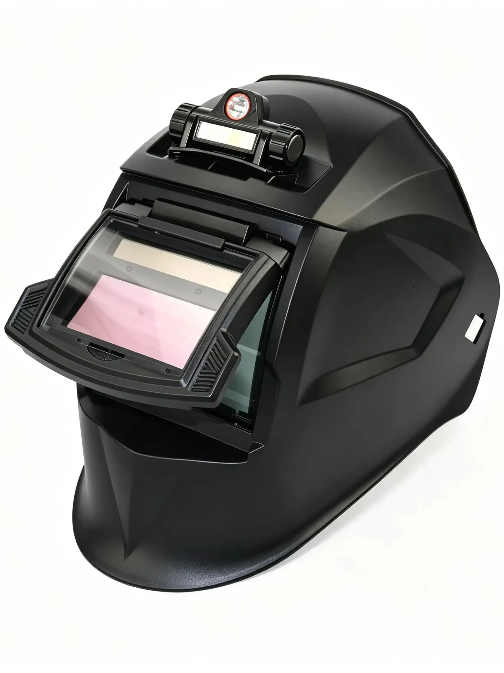 Auto Darkening Welding Helmet, 1/1/1/2 True Color Solar Powered Hood with 4 Sensors, Shade 4/5-9/9-13 for TIG/MIG/MMA