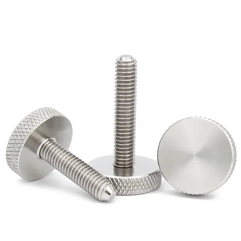 

Knurled Thumb Nut 304 SS M3 M4 M5 M6 M8 M10 Hand Tighten Screw for Quick Release