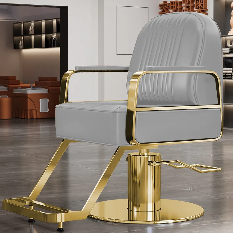 

Specialized Barber Chairs Rotating Elevating Barber Chairs Stainless Steel Commercial Furniture Fotelki Fryzjerskie ZY40LFY