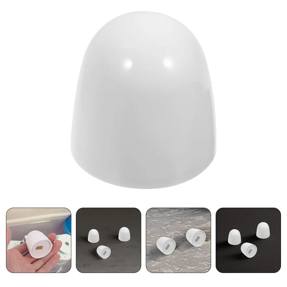 

8pcs Toilet Bolt Covers Decorative Bathroom Accessories Abs Sturdy Rubber Caps Floor Seat Hardware Universal Set White Durable