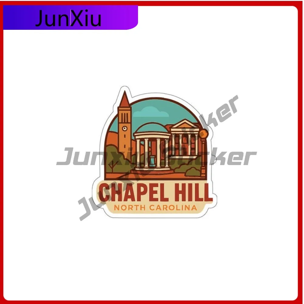 

Chapel Hill Travel Sticker Vinyl Die-cut Decal Scratch-proof Accessories City Skyline Landmark Design X 500 Motorcycle Bumper