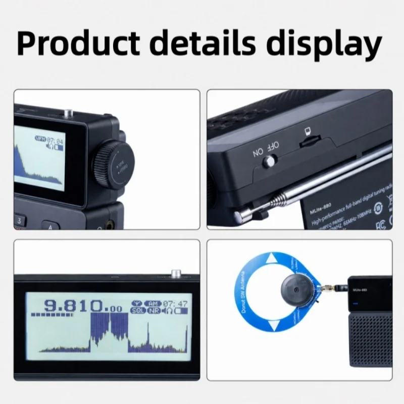 Professional Portable Digital Radio Full-band High-fidelity Shortwave Digital Radio Audiophile-grade Broadcast Receiver