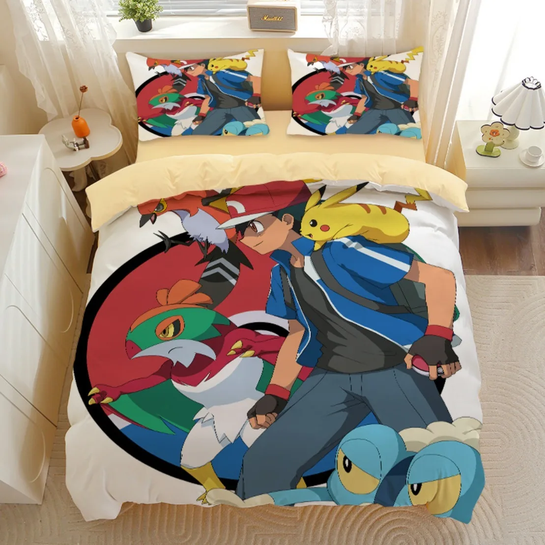 アニメ-gengar-p-ポケモンキルト布団枕カバー-3d-プリントピカチュウ寝具セット子供布団カバーガールズボーイズホリデーギフト