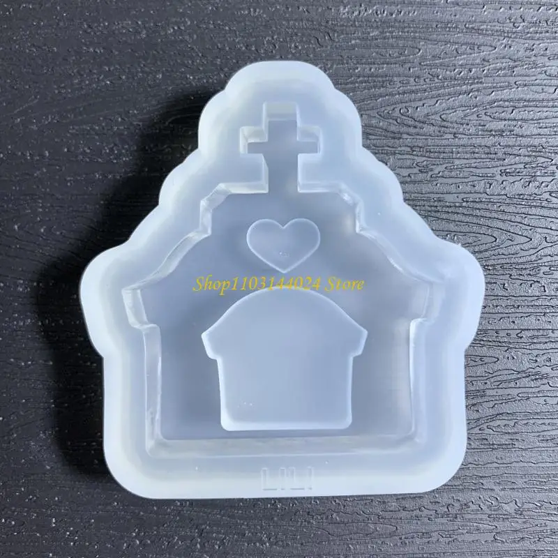 N5KE Crystal epoxy Resin Morble Church Quicks and Mould Resin Art Craft Making DIY #5