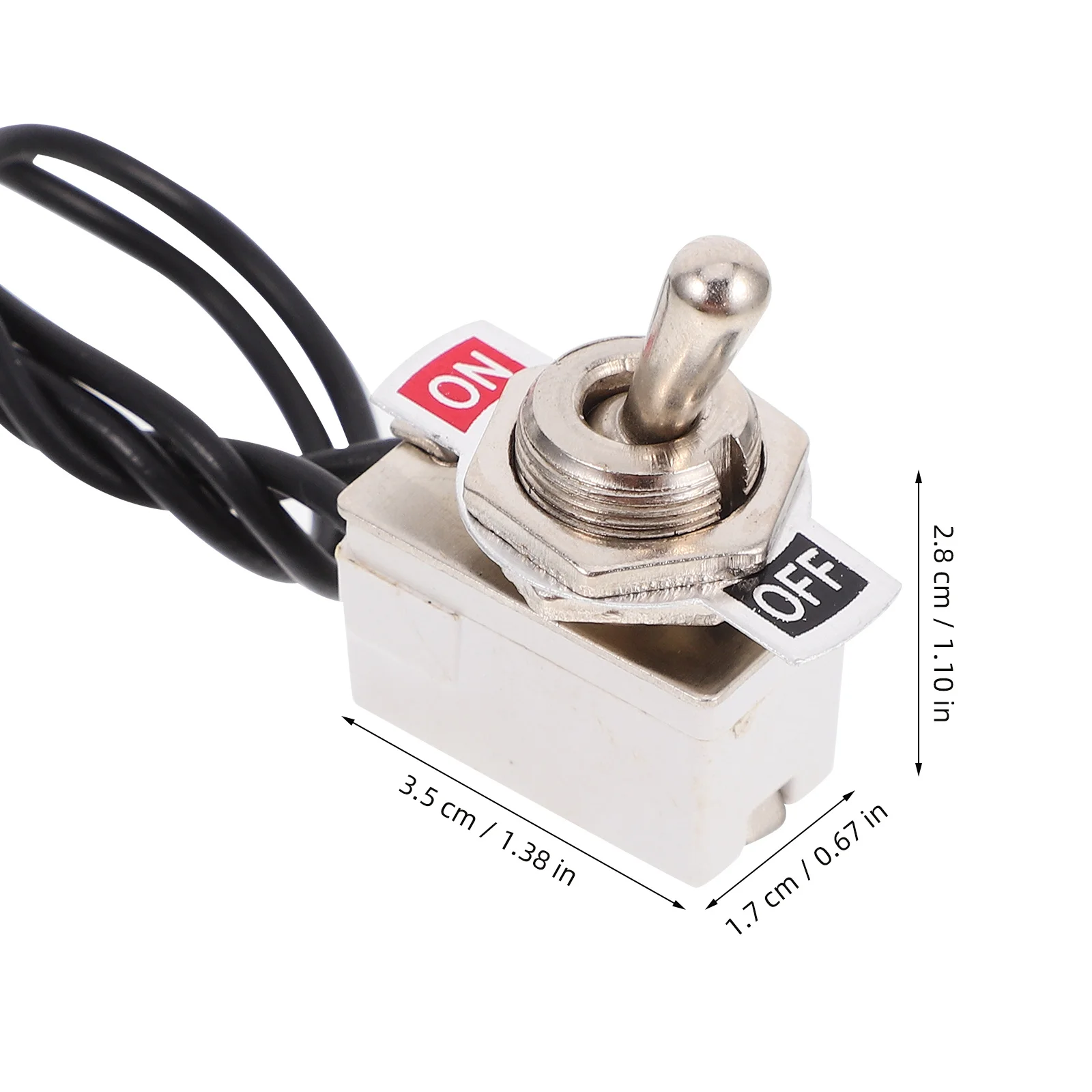 

Mini Toggle Switch 5 Inch Wire Car Rocker Switch Spst On Off On Auto Marine Replacement Abs Zinc Alloy Electrical Equipment