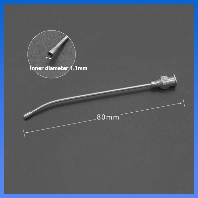 Metal gavage needle, stainless steel gavage tube for young mice and birds, feeding needle tube for young mice and birds