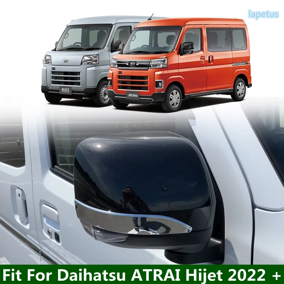 Outside Door Rearview Mirror Protect Strip Trim Streamer For Daihatsu ATRAI Hijet 2022 ABS Chrome Car Refit Garnish Accessories