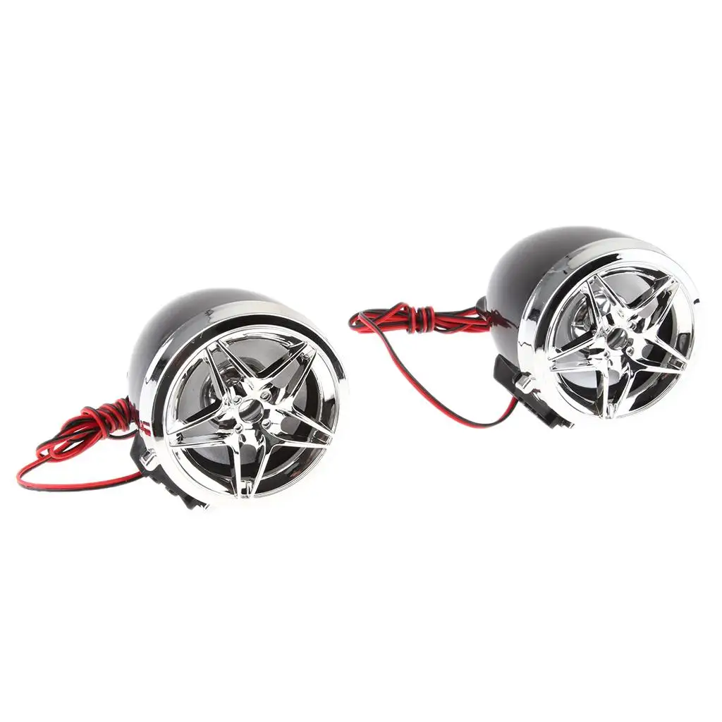 Heavy Duty Motorcycle AMP Speakers Bluetooth Waterproof Audio Stereo FM Radio for ATV UTV