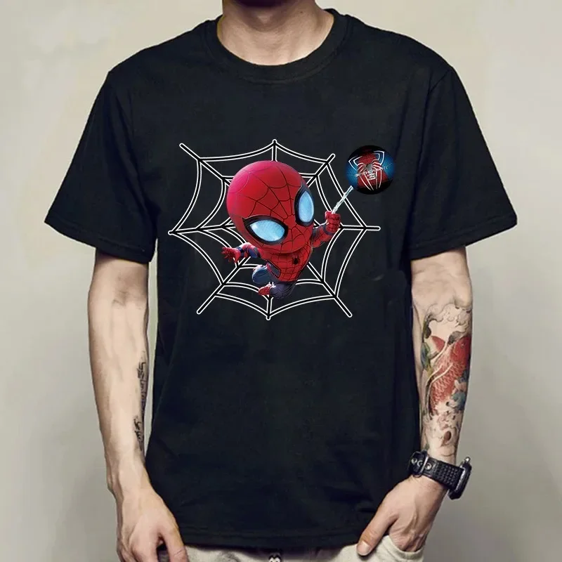 Cartoon Super Hero Spiderman T Shirt Streetwear Tops T Shirt Men Harajuku Fashion Graphic T-shirt Unisex Tshirt Y2k Tops Male