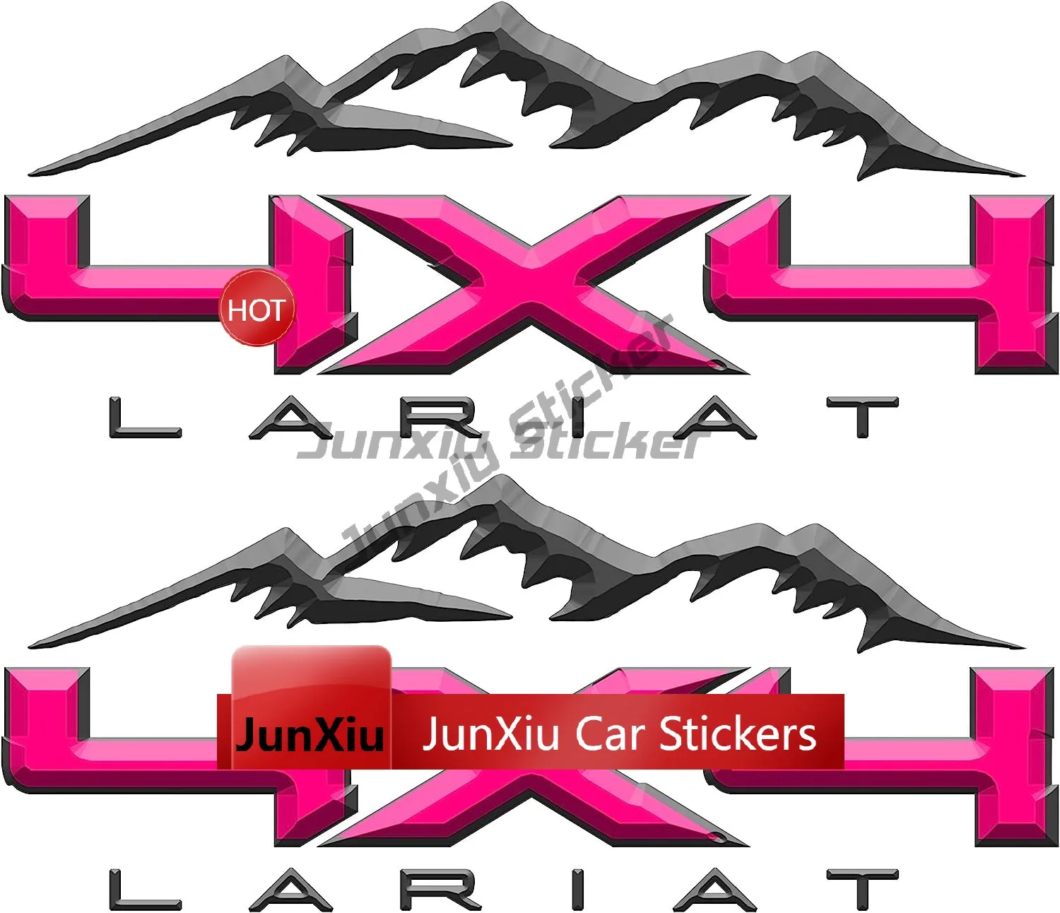 2 Stück 4x4 Roter Bikini-Mädchen Truck-Aufkleber Sexy Autokarosserie-Sticker 4x4 Truck Feuerwehrmann-Aufkleber Orange Feuer Offroad-Dekor Grafik USA – Detail 13