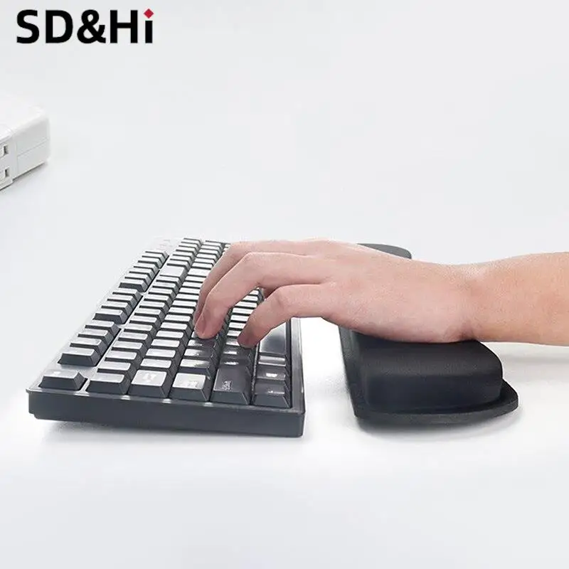 1pc Keyboard Wrist Rest Pad Mouse Pad Memory Foam for PC Computer Gaming Raised Platform Hands Comfortably