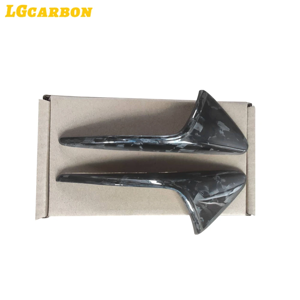 LGcarbon 100% Forged Carbon Fiber For Tesla Model 3 21-2022 Side Standard Leaf Board Trim Side Camera Fender For Model Y 20-2022