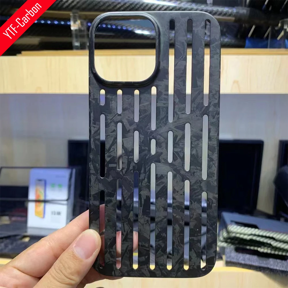 YTF-carbon Ultra Thin carbon fiber Ultra Thin hollow-carved design original desig Cover For iPhone 13 Pro Max/iPhone 13 Pro case