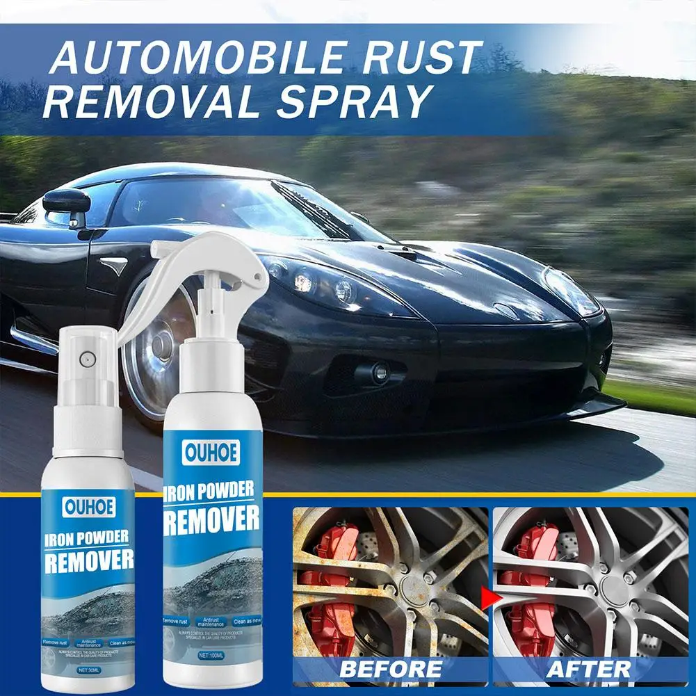 

100ml Derusting Spray With Towel Metal Cleaner Cleaning Rust Powder Remover Car Maintenance Iron Spray B2B4