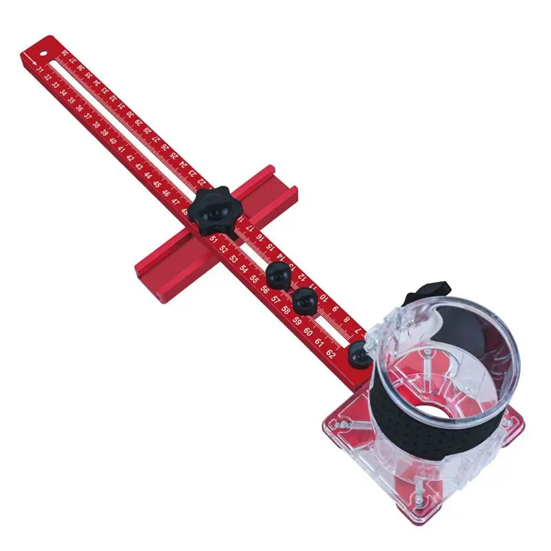 

A84X-4 In 1 Router Milling Groove Bracket Cabinet Hardware Jig Router Circle Cutting Jig Punch Router Milling Groove Bracket