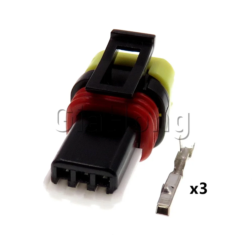 1 Set 3 Way Auto AC Assembly Parts 1-936527-2 Car Light Height Adjustment Motor Plug Automobile Headlight Waterproof Wire Socket