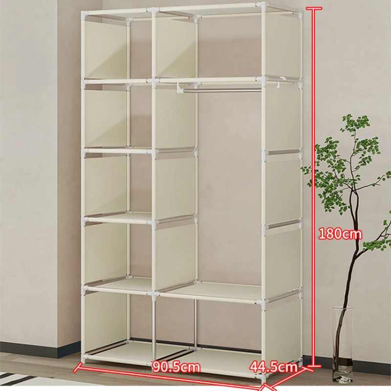 Indoor Simple Cloth Wardrobe Multi-layer Storage Coat Rack Large-capacity Clothes Bedroom CabinetarMario Home Furniture
