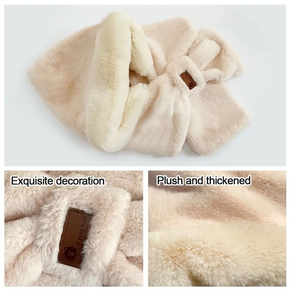 Invierno de peluche lindo oso mujeres gorras gorros sombrero bufanda conjunto oreja sombrero