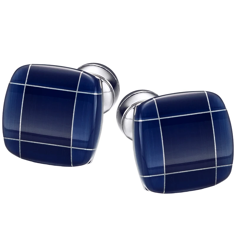 

KFLK Fashion Shirt Cufflinks for Mens Gift Brand Cuff links Buttons Blue High Quality Abotoaduras Gemelos Guests