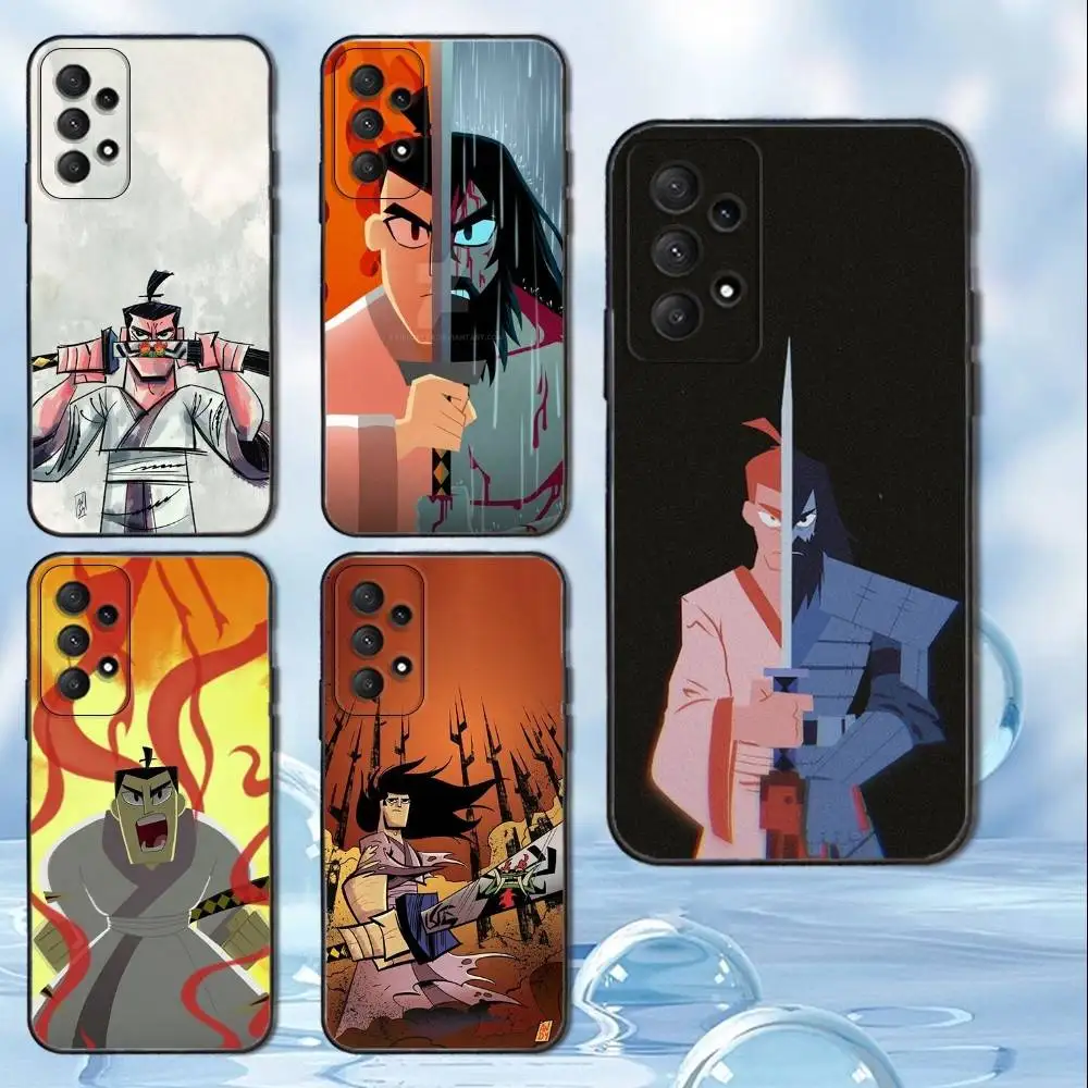 

S-Samurai J-Jack Phone Case For Samsung Galaxy A13,A21s,A22,A31,A32,A52,A53,A71,A80, Soft Black Cover