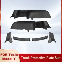 For To Tesla Boot Guard Model Y Automobile Boot Side Full Surround Guard Refitted Accessories Protective Flocking Scratch Proof