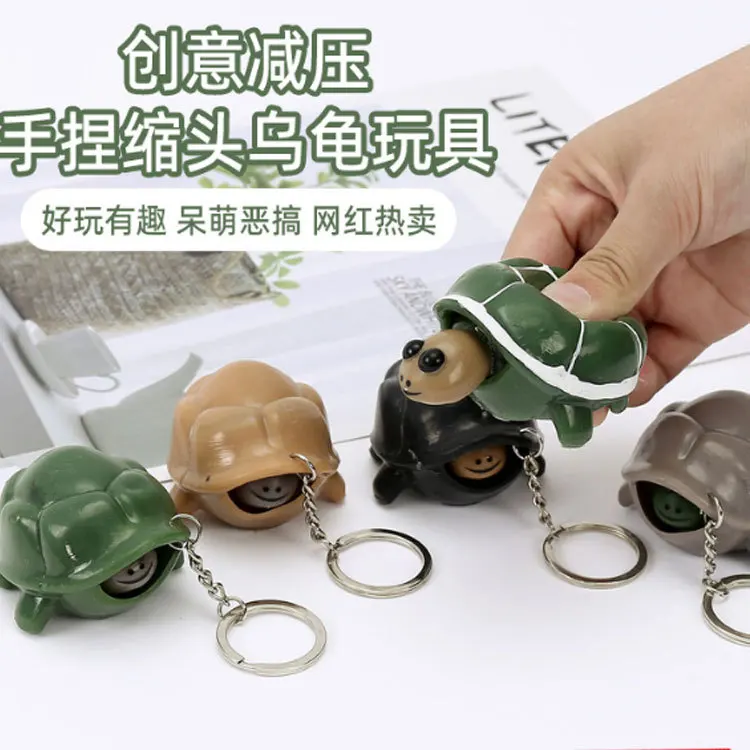 

1pcs Creative stress reduction hand pinch turtle toy new strange prank fun gifts for children adults K42