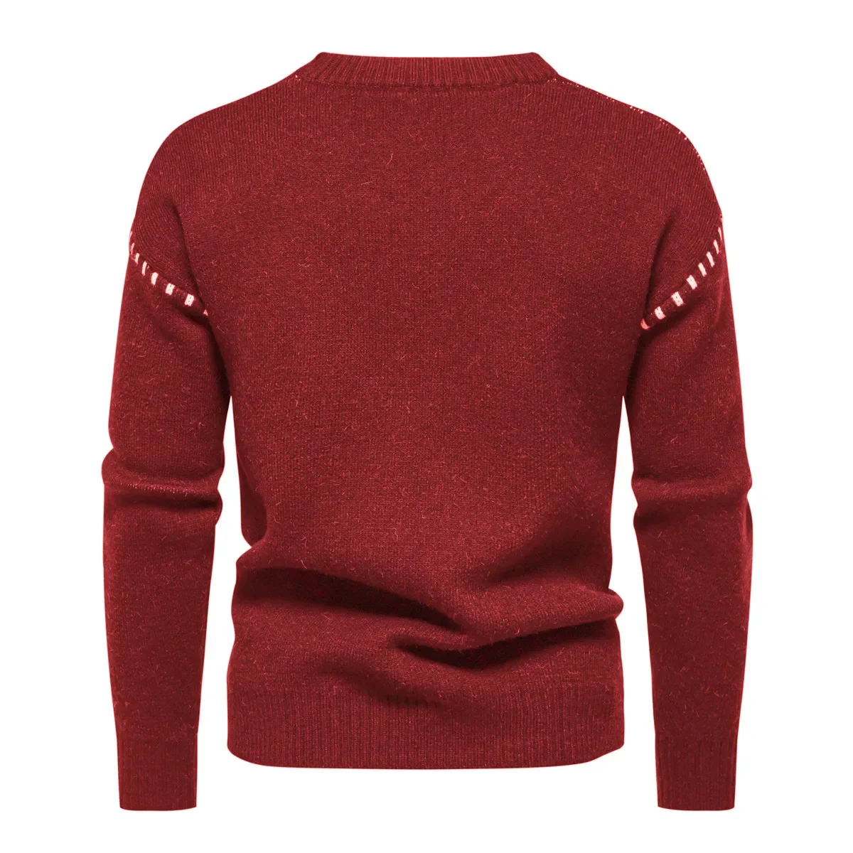 2025 Maglione da uomo di tendenza di alta qualità Slim Fit Casual Pullover a collo alto lavorato a maglia