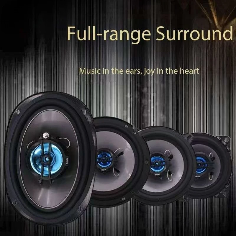 4/5/6/ 6*9 Inch High Power Coaxial Stereo Speaker Horn Car Door 12V 4Ohm 91DB PP cone rubber edge speaker(1 pair speaker)