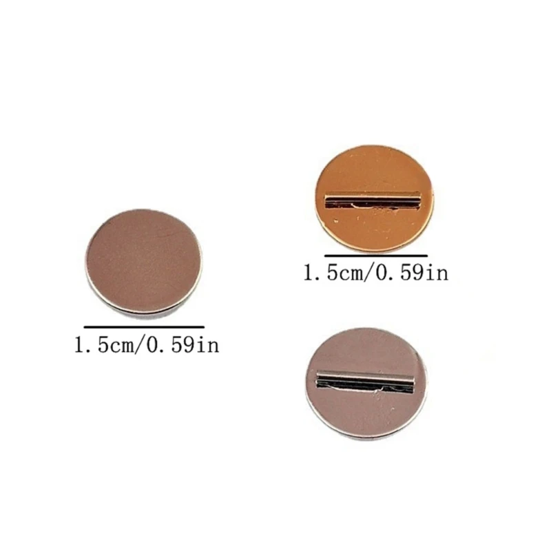 

5Pcs Multi-Use Brooch Pin Converter Name Badge Magnet Clasp Fastener Metal Pin Brooch Converter