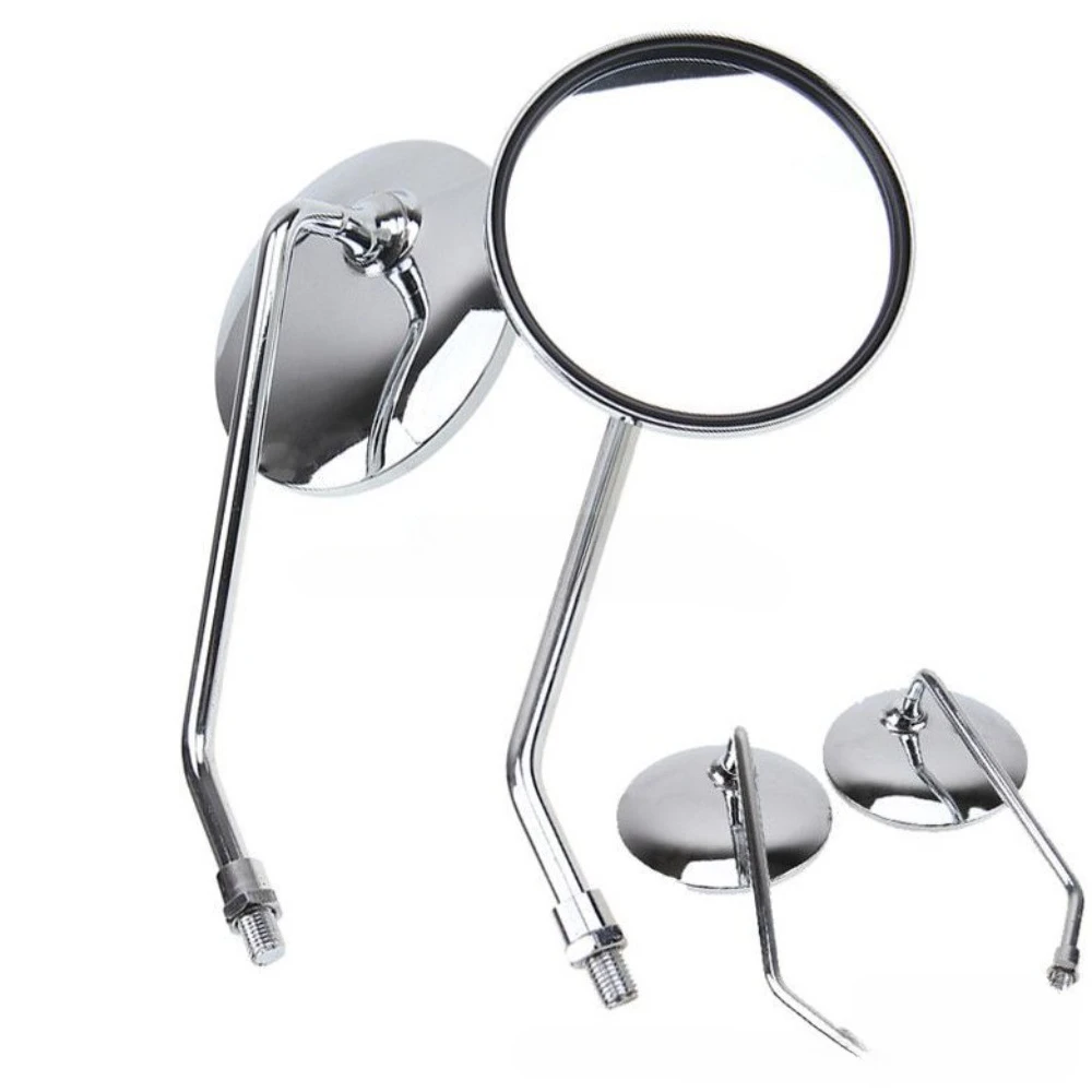 

Motorcycle rearview mirror modified mirror whole body iron, round iron mirror set(100mm)