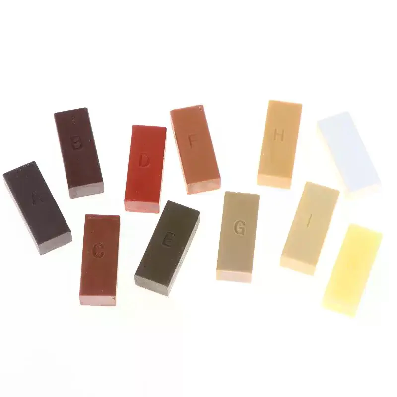 

Wood Floor Repair Wax Natural Color Matching Scratch Stain Repair Blocks Safe for Household Hardwood Floor DIY Restoration