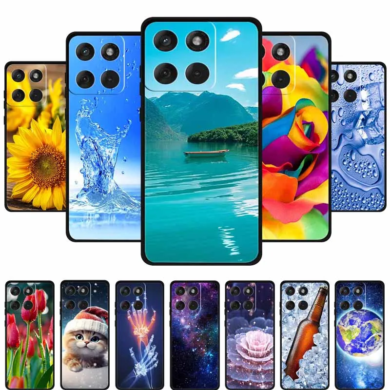 Para Motorola Edge 70 5G funda 2025 moda negro silicona TPU funda de teléfono suave para Motorola Moto X70 Air 5G funda trasera Fundas