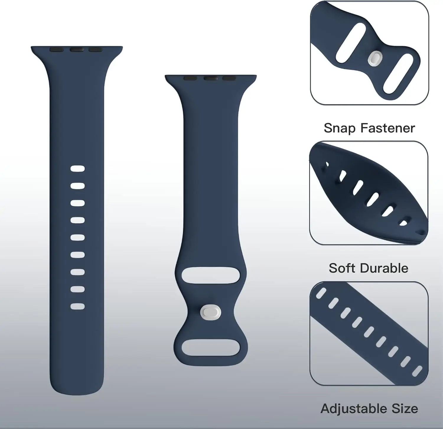 سوار من السيليكون متوافق مع حزام الساعة 38 مم 40 مم 41 مم 42 مم 44 مم 45 مم 49 مم S/M M/L Ultra 2/Ultra Series 9/8/7/6/5/4/3/2/1 Wo