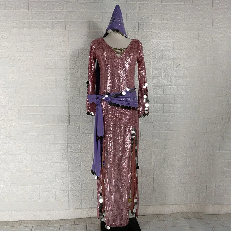 تخصيص النساء ملابس رقص البطن الترتر المنافسة الملابس الكبار الطفل الرقص الشرقي بلدي شايب الجلباب أداء ارتداء