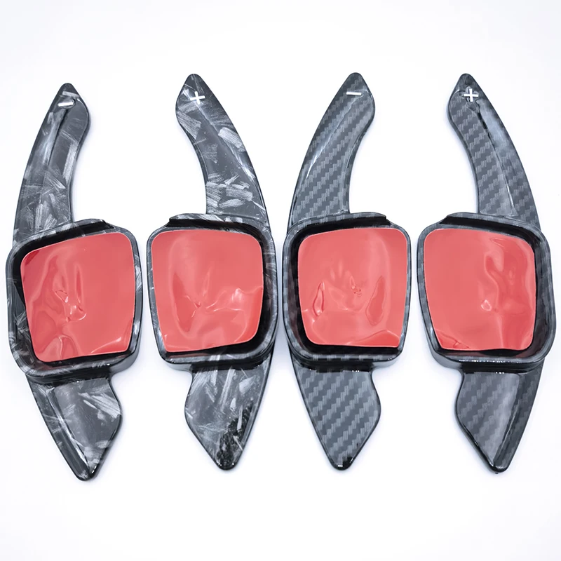 Para Volkswagen Amarok VW Jetta Nivus Virtus t-cross Golf MK8 R GTI CrossFox accesorios de coche ABS cambio de paleta de impresión de fibra de carbono