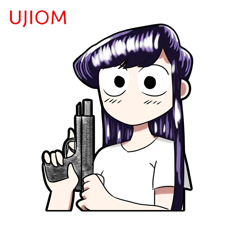 UJIOM Komi Funny Meme Peripheral Wall Stickers Exquisite Tendy Enchanting High-quality Sofa Wall Decal Suitable Game Room Decor