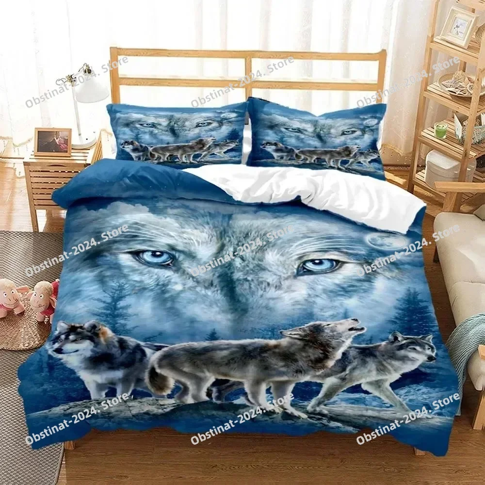 

Wolf Digital Print Polyester Bedding Sets Child Kids Covers Boys Bed Linen Set For Teens Bedding Set Bed Comforter Set