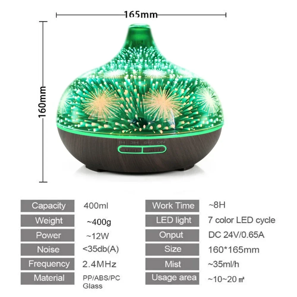 Wifi Aromatherapie Etherische Olie Diffuser Glas Geur Luchtbevochtiger Auto Close Assistent Nevel Sproeier Humidificador Voor Thuis