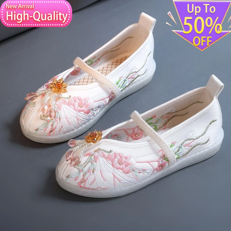 

Spring New Retro Lightweight Childrens Casual Shoes Fashiona Anti Slip Flexible Dance Shoes Daily Support Breathable Flat Shoes