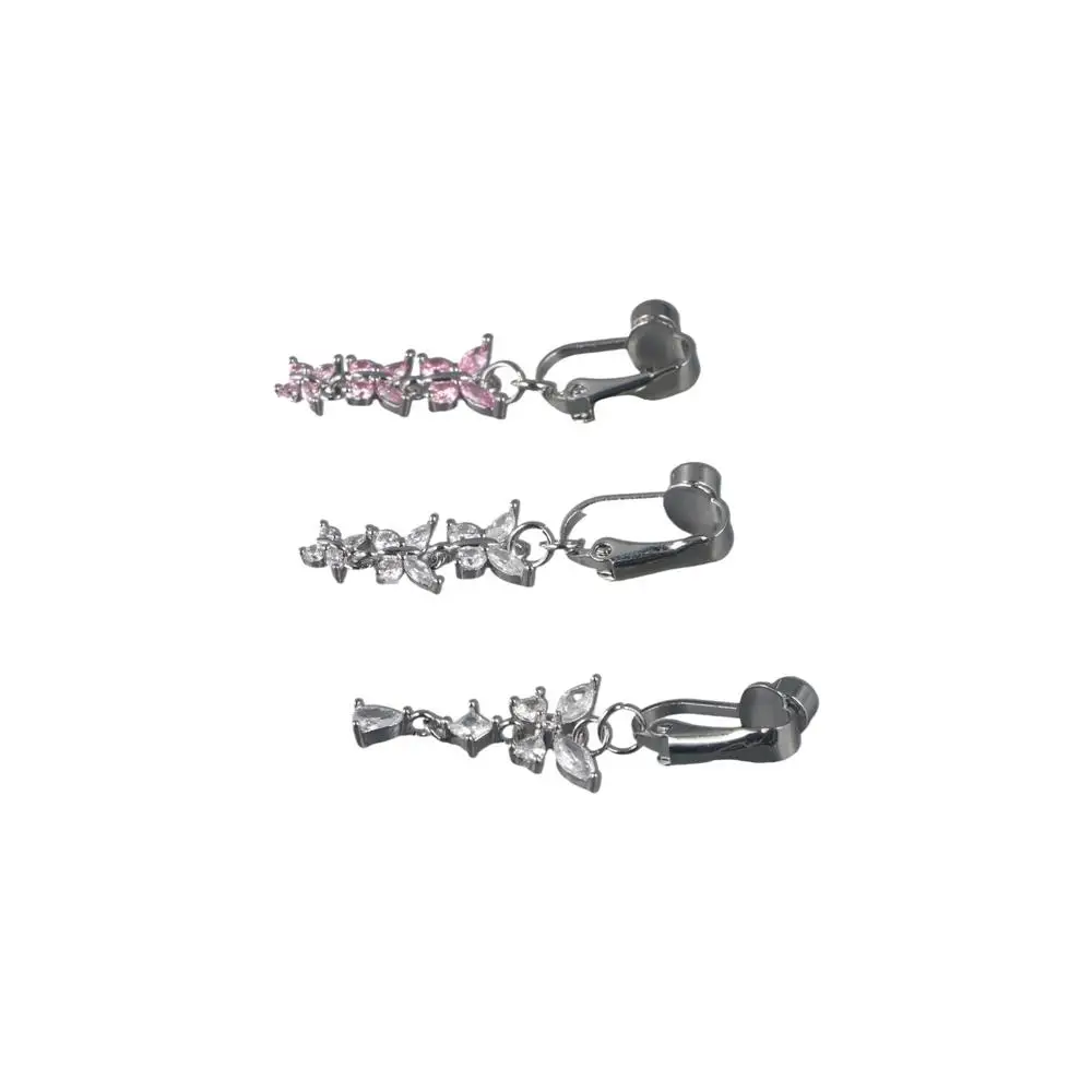 الزركون المتخصصة تصميم غير ثقب فراشة البطن زر الغضروف كليب وهمية البطن ثقب كليب النساء البطن الدائري مجوهرات للجسم #2