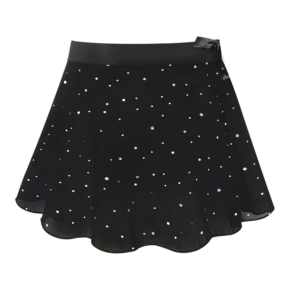 Mädchen Ballett Trikots mit abnehmbarem Rock Combo Krawatte Kurzarm Ballett Tanz Kleid Outfit Kinder Gymnastik Kostüm – Detail 7