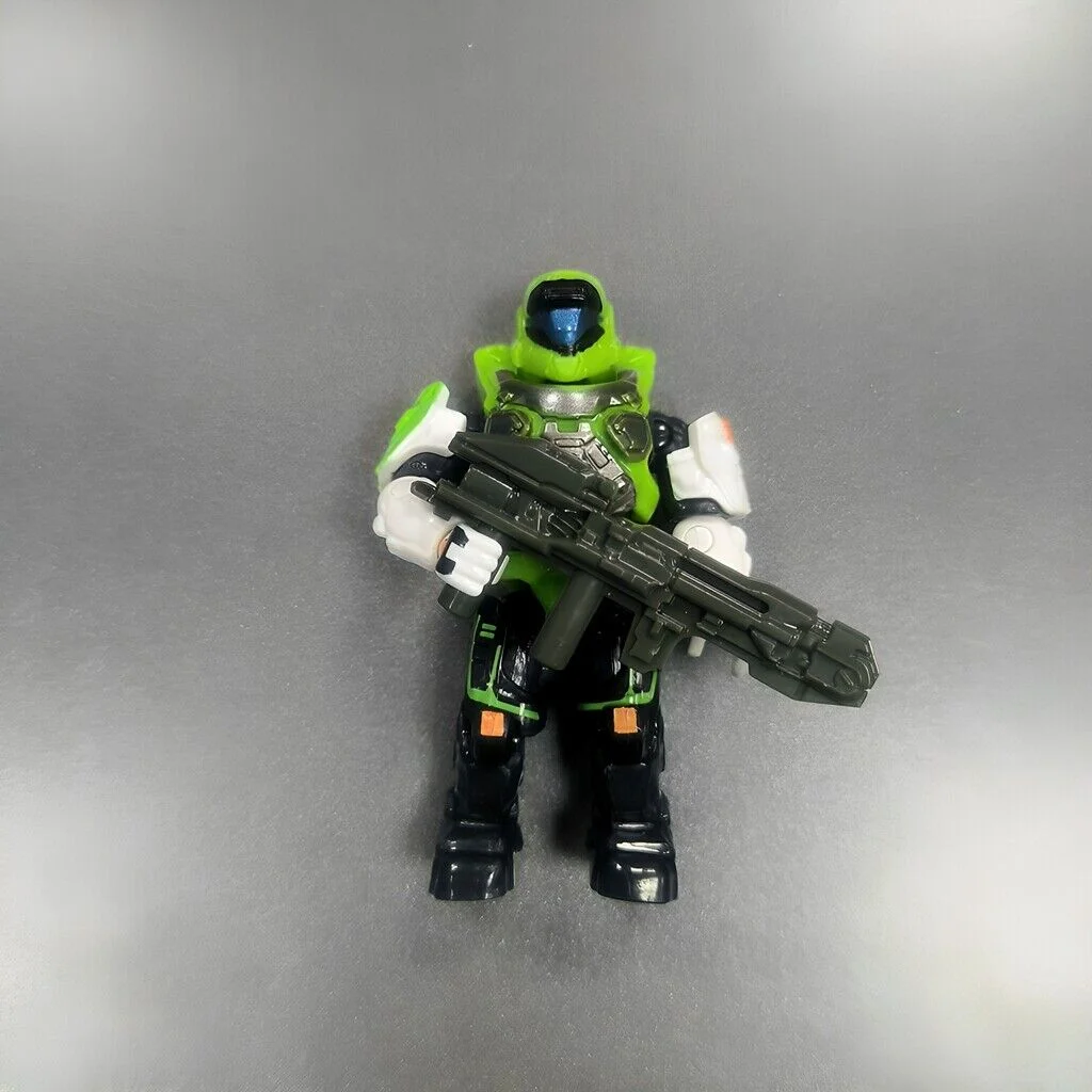 Mini figurine Spartan Green Mega Construx Ticks, UNSC Series 3, 5 pièces