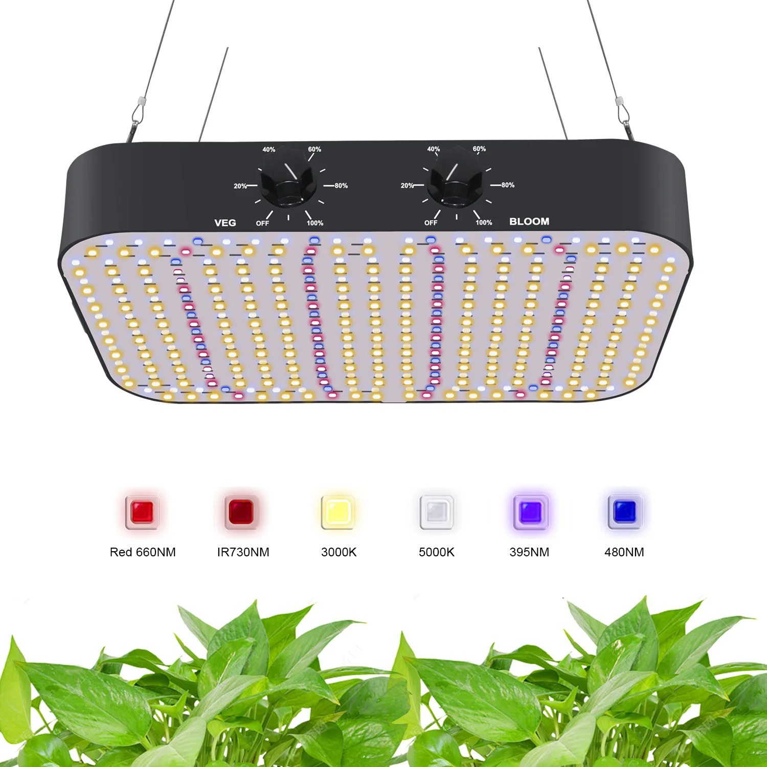 

120W Full Spectrum Plant Growth Lamp LED Grow Light With LM3030 For Indoor Greenhouse Hydroponics Plant Flower Seeding