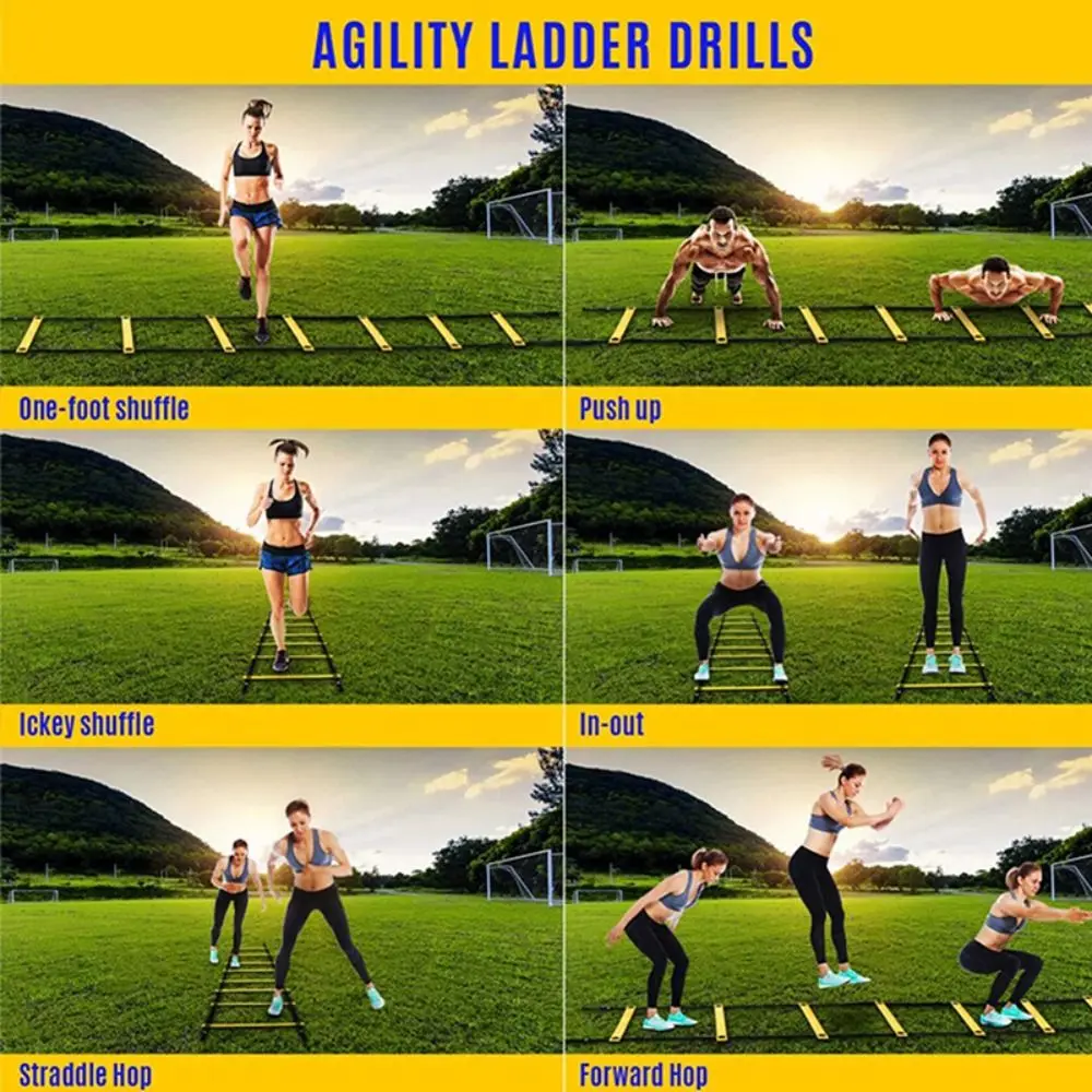 Training Rope Jumping Step Rope Sports Accessories Training Football Agile Staircase Football Speed Ladder Training Ladders