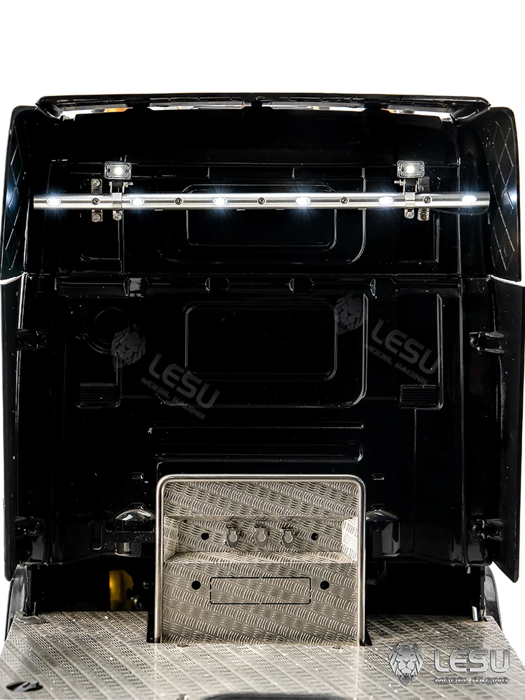 LESU RC Truck 1/14 Spotlight Aluminum Alloy LED Light Pole S-1321 For Tamiya 1/14 Rc Tractor Truck Tipper Accessories DIT Parts