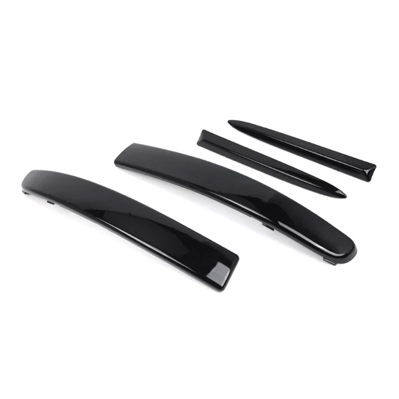 4PCS Front Bumper Upper Grill Moulding Trim For Fiat 500 2007-2015 735455041 735455042 735455056 735455057 Accessories