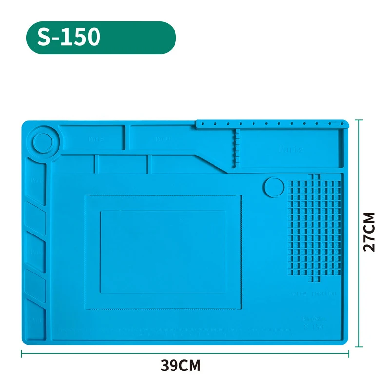 Almofada de reparo eletrônico placa-mãe engrossado magnético anti-estático esd solda esteira de silicone resistente à temperatura ferramenta de reparo