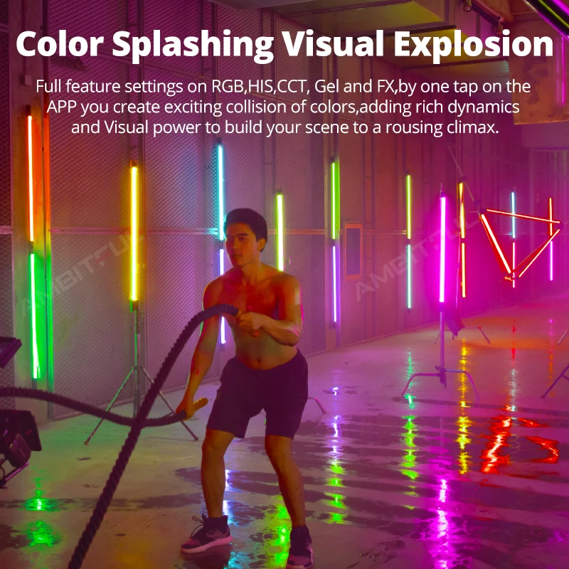 Godox TL120 TL120-K4 RGB اللون بافو مصباح أنبوبي التصوير يده عصا ضوء مع APP التحكم عن بعد للصور الفيديو