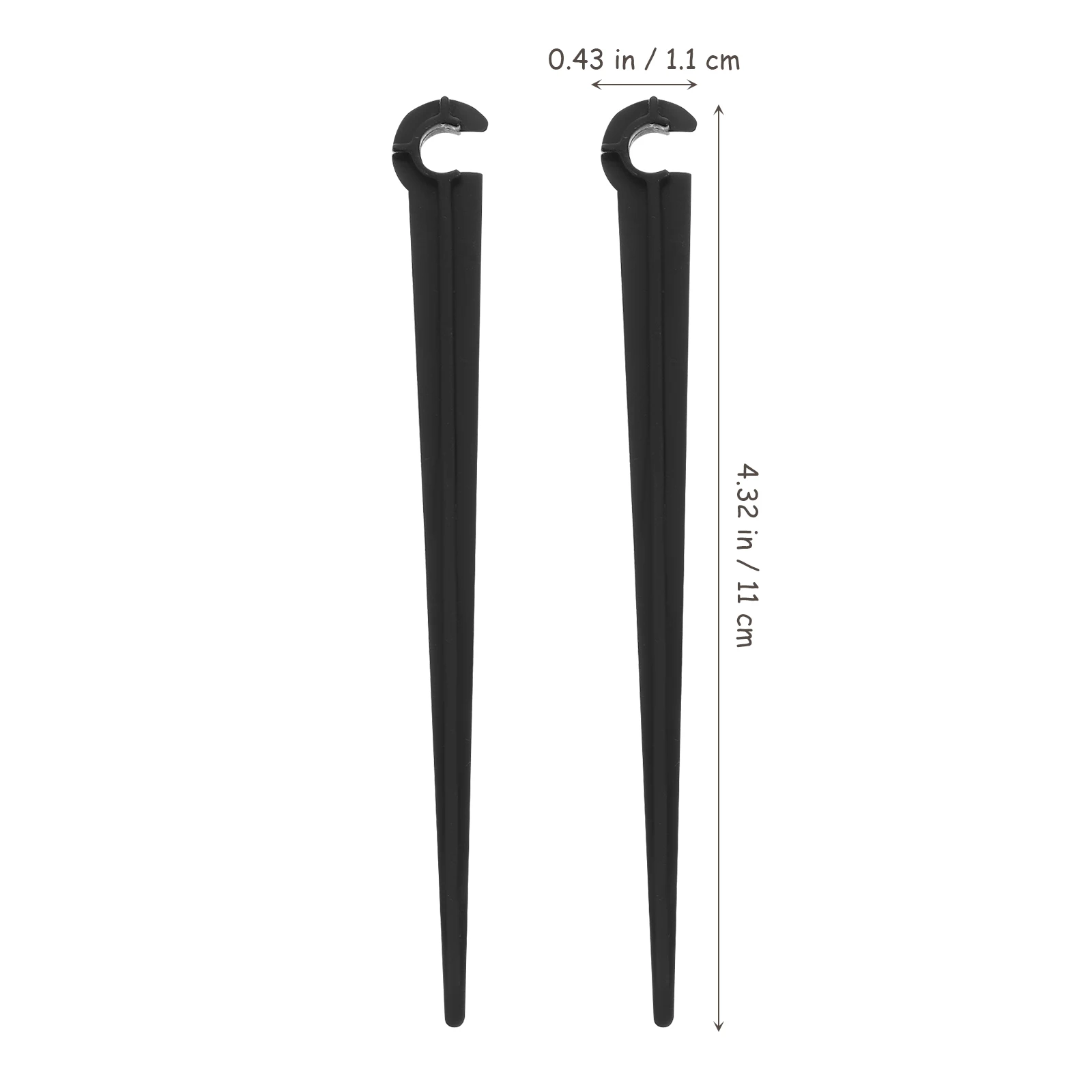 

50pcs Irrigation Fixed Stakes Drip Brackets 4 7mm Tube Support Plastic Pegs Gardening Tools Watering System Accessories