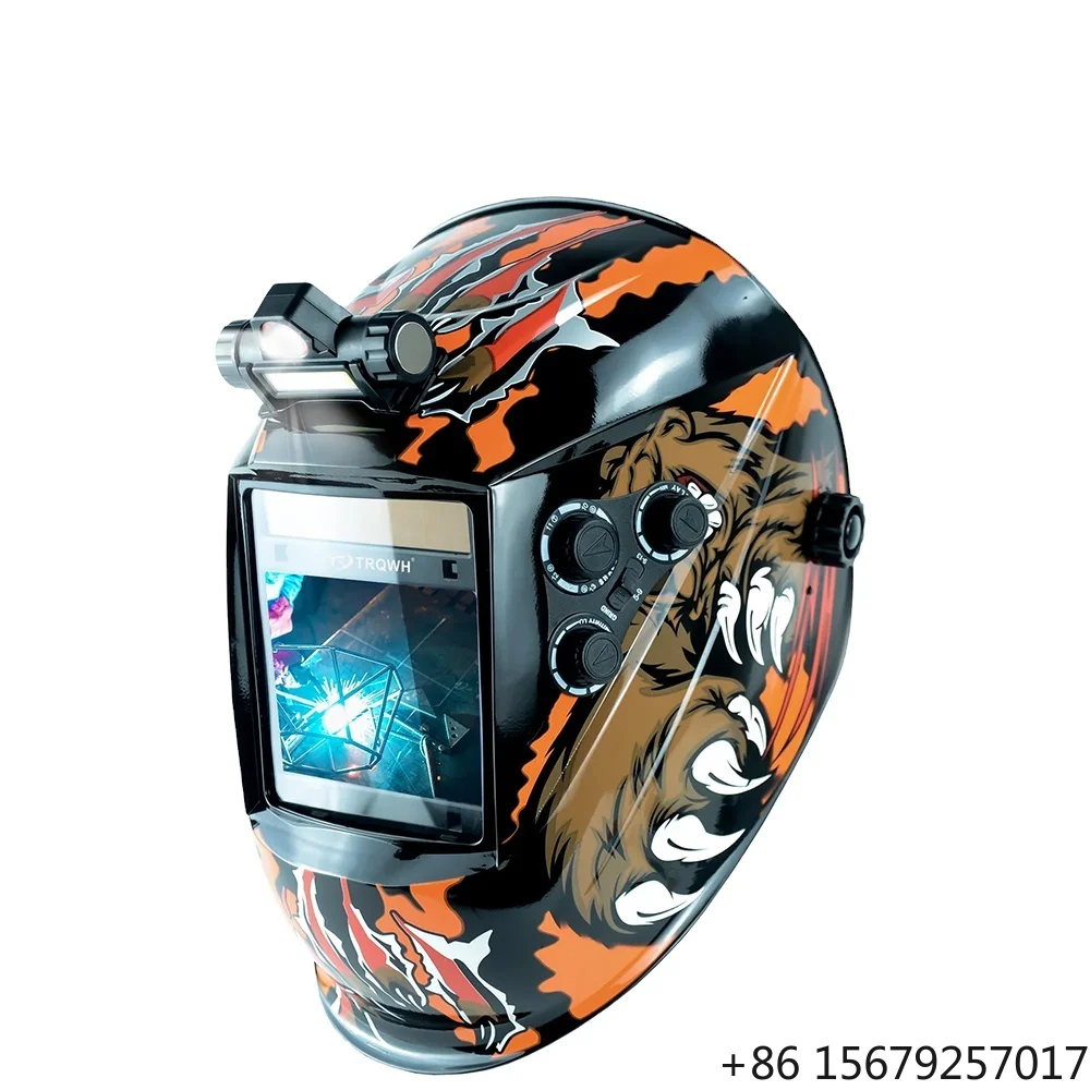 DMK WD 07 08 09 Solar Battery Powered Auto Darkening Welding Helmet Comfortable Eye Protection with Top Optical Clarity